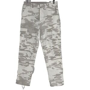 Rothco BDU Pants Mens Medium Beige Camo Cargo Tactical Adjustable Waist 32x32